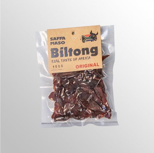 SAFFA MASO Beef jerky Biltong Original 100 g - Dried Meat - Main image
