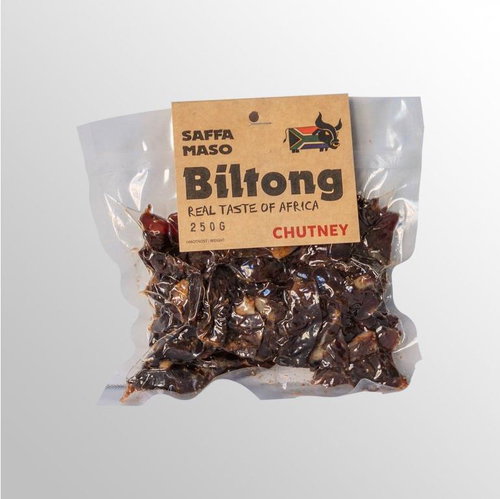 SAFFA MEAT Beef jerky Biltong Chutney 250 g - Dried Meat - Main image