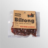 SAFFA MASO Beef jerky Biltong Red wine & Garlic 50 g - Dried Meat
