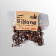 SAFFA MEAT Beef jerky Biltong Red wine & Garlic 250 g - Dried Meat