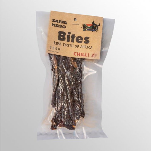 SAFFA MASO Dried beef sticks Chilli Bites 100 g - Dried Meat - Main image