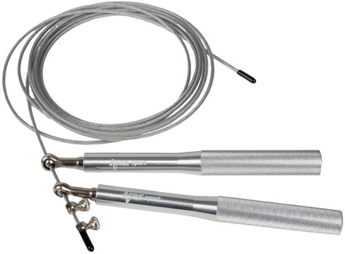 ACRA Adjustable Skipping Rope, Silver - Skipping Rope - Main image