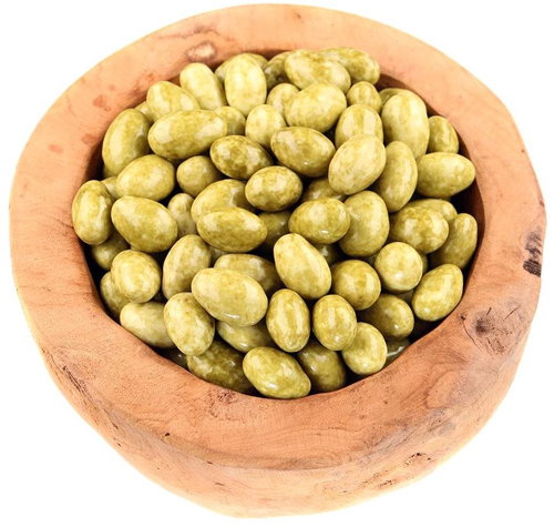 NUT WORLD Almonds in matcha and white chocolate coating 500g - Nuts - Main image