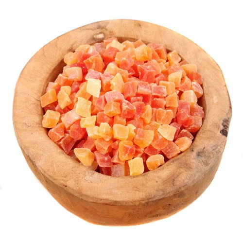 WORLD OF NUTS Papaya cubes 100g - Dried Fruit - Main image