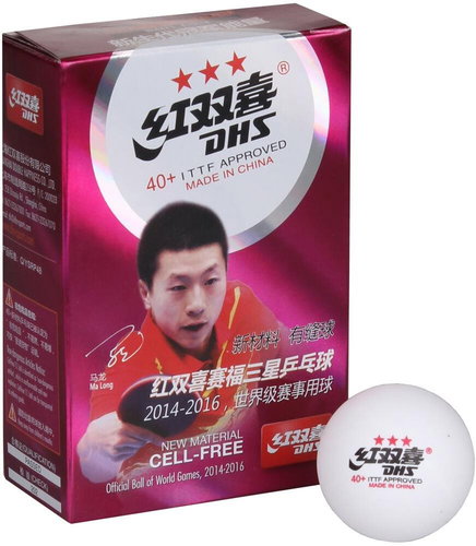 Table tennis balls 40+ 3 stars white 6 pcs - Table Tennis Balls - Main image