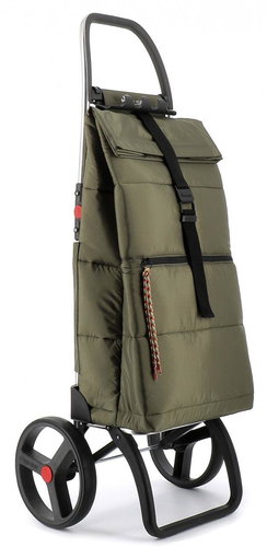 Rolser BIG Polar 2Logic RSG with large wheels, Khaki - green - Shopping Trolley - Main image