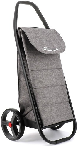 Rolser Com Tweed Polar Black Tube trolley bag, grey - Shopping Trolley - Main image