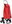 With stair wheels, red