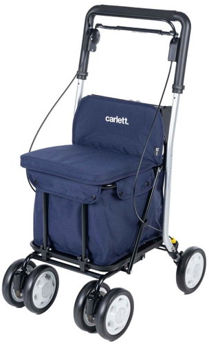 Carlett Senior Move shopping bag on wheels, blue, 29 l - Shopping Trolley - Main image