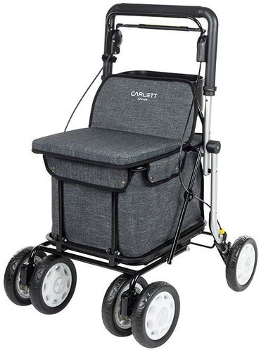 Carlett Senior Assist walker, trolley bag, ice grey, 38 l - Shopping Trolley - Main image