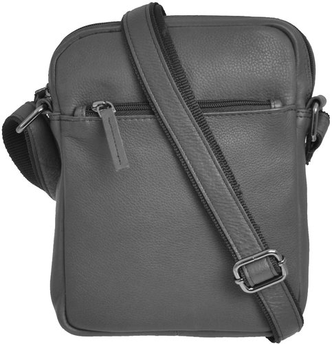 New bags Leather Leather bag grey - Shoulder Bag - Main image