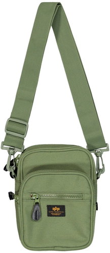 Alpha Industries Label messenger small bag, sage - Shoulder Bag - Main image