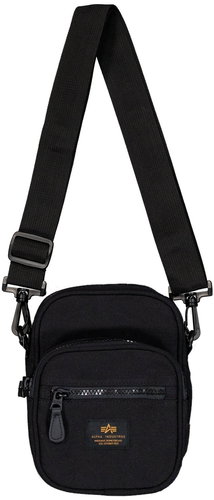 Alpha Industries Label messenger small bag, black - Shoulder Bag - Main image