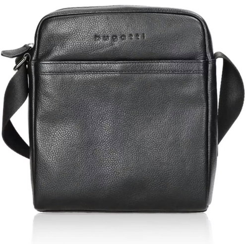 Bugatti Corso leather shoulder bag Black - Shoulder Bag - Main image