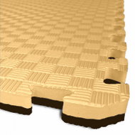 EL-GA TATAMI PUZZLE podložka - Dvoubarevná - 50 × 50 × 2,0 cm podložka fitness béžovo - černá - Tatami