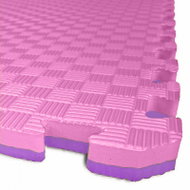 EL-GA TATAMI PUZZLE Mat - Two-Colour - 50 × 50 × 2.0cm Fitness Mat - Pink-Violet - Tatami