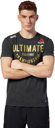 Reebok UFC Fight Night Walkout Short Sleeve T-Shirt Black
