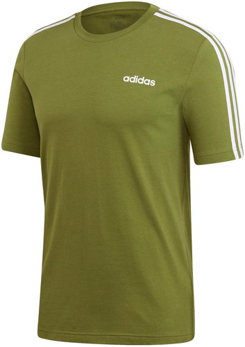 Adidas Essentials 3 Stripes, GREEN, size L - T-Shirt - Main image