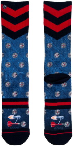 XPOOOS, Blue/Red, size EU 39-42 - Socks - Main image