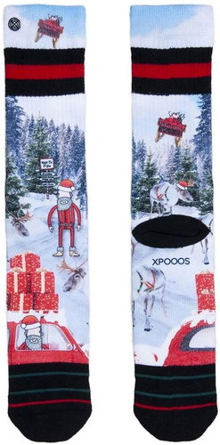 XPOOOS X-MAS, Blue/Red, size EU 43-46 - Socks - Main image
