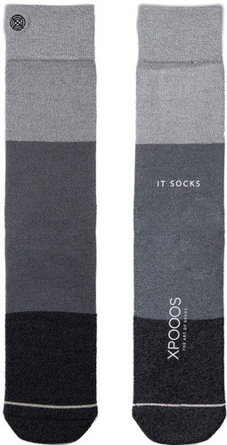 XPOOOS Essential Bamboo, Black/Grey, size EU 39-42 - Socks - Main image