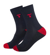 Tufte Bambull, black / red, EU 36 - 39 - Socks