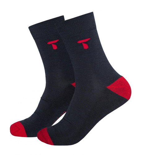 Tufte Bambull, black / red, EU 36 - 39 - Socks - Main image