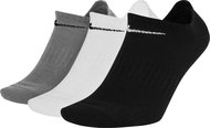 Nike Everyday Lightweight No Show, Black/White, size EU 38-42 - Socks