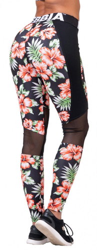 Nebbia ALOHA BABE, black / orange size XS - Leggings - Main image