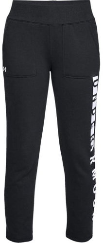 Under Armour Rival Fleece, Black/White, size S - Sweatpants - Main image
