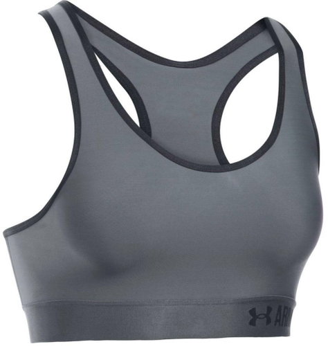 Under Armour MID Solid, Grey/Black, size XS - Bra - Main image
