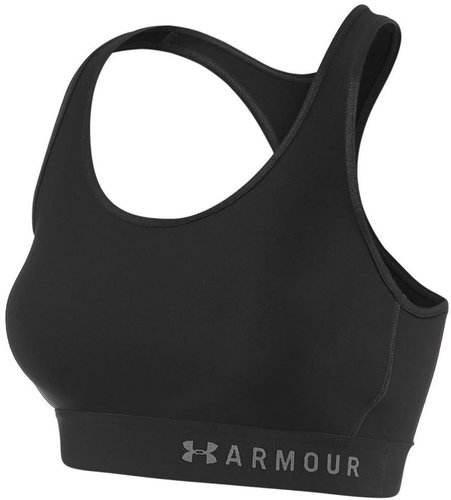 Under Armour Mid Keyhole, Black size S - Bra - Main image