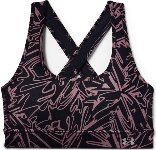 Under Armour Crossback, Black/Pink, size XS - Bra - Main image