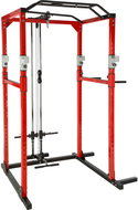 Tectake Multifunctional weight training tower with pulley - black/red - Multi Gym