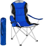 Kempingová stolička čalúnená modrá - Kempingové kreslo