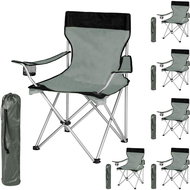 6 Camping chairs grey colour - Camping Armchair