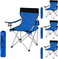 4 Camping chairs blue - Camping Armchair