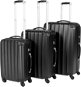 Súprava 3 pevných cestovných kufrov čierna - Sada kufrov