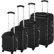 Skořepinové cestovní kufry sada 4 ks černé - Case Set