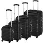 Skořepinové cestovní kufry sada 4 ks černé - Case Set