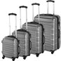 Skořepinové cestovní kufry sada 4 ks šedé - Case Set