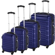 Skořepinové cestovní kufry sada 4 ks modré - Case Set