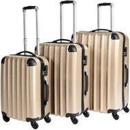 Set of 3 champagne hard suitcases - Case Set