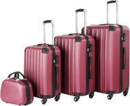 Cestovní kufry Pucci sada 4 ks vínová - Case Set