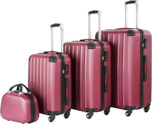 Travel suitcases Pucci set of 4 pcs burgundy - Case Set - Main image