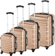 Skořepinové cestovní kufry sada 4 ks champagne - Case Set