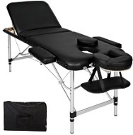 Skládací masážní lehátko 3 zóny černé - Massage Table
