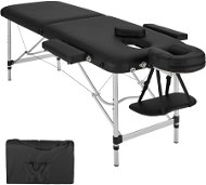 Skládací masážní lehátko 2 zóny černé - Massage Table