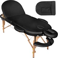 Skládací masážní lehátko Sawsan 3 zóny černé - Massage Table