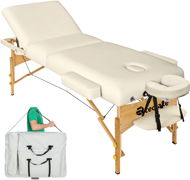 Skládací masážní lehátko Somwang 3 zóny béžové - Massage Table